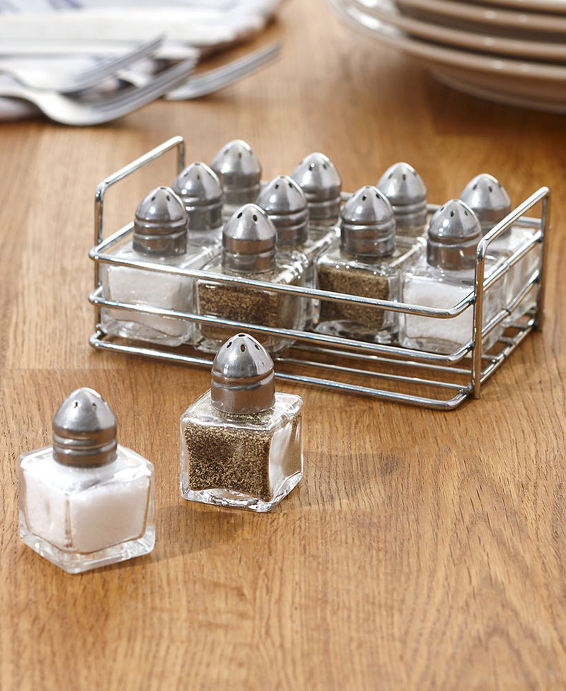 12-Pc Mini Salt and Pepper Shaker Set