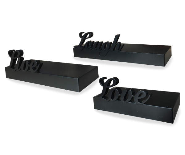 Live Laugh Love Wall Shelf Set