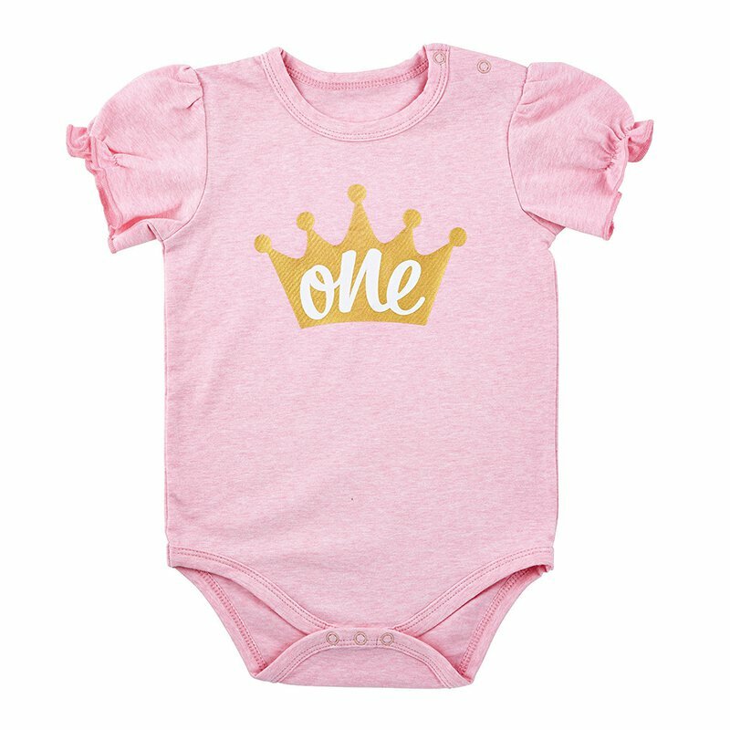 Baby Crown 'One' Snapshirt