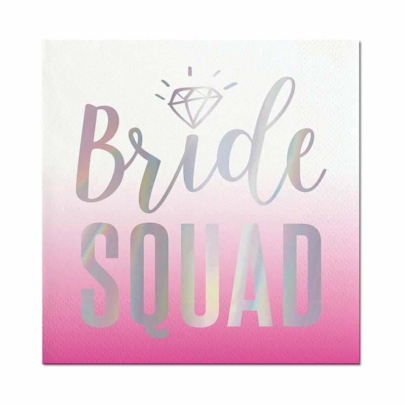 Bride Squad Beverage Napkins