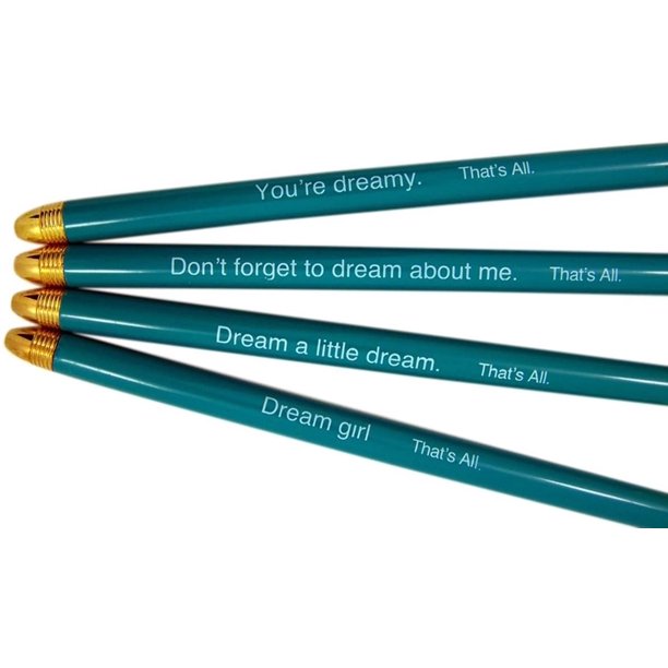 Set of 4 Crown Pens - Teal