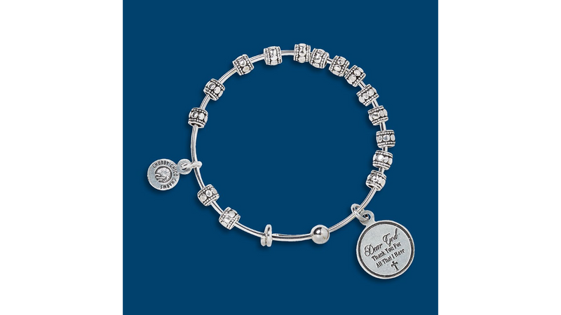 'Dear God' Bangle Charm Bracelet