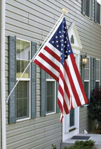 Deluxe U.S. American Flag Pole Set