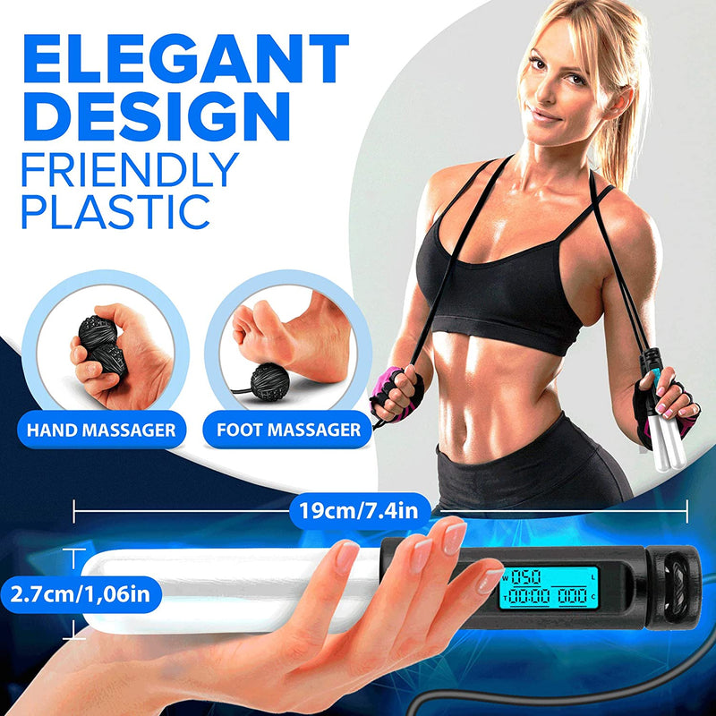 Digital Cordless Weighted Jump Rope Adjustable