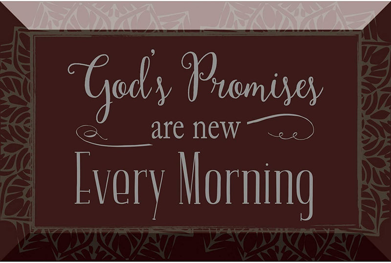 God's Promises Glass Plaque