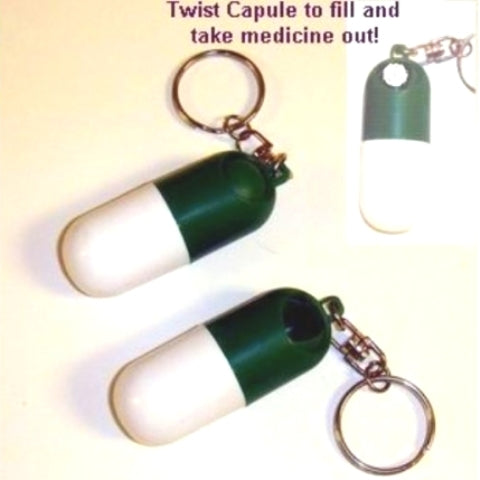 Pill Holder Keychain