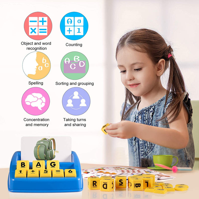 2 In 1 Educational Toy & Game Matching Letters, Spelling & Counting