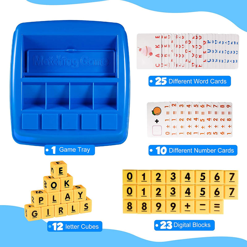 2 In 1 Educational Toy & Game Matching Letters, Spelling & Counting