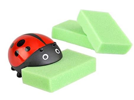 Ladybug Sponge Holder with 3 Sponges