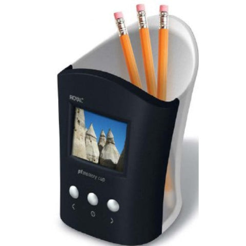 Royal Digital Photo Frame & Pencil Cup