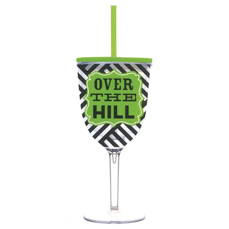 Over The Hill Tumbler w/Straw