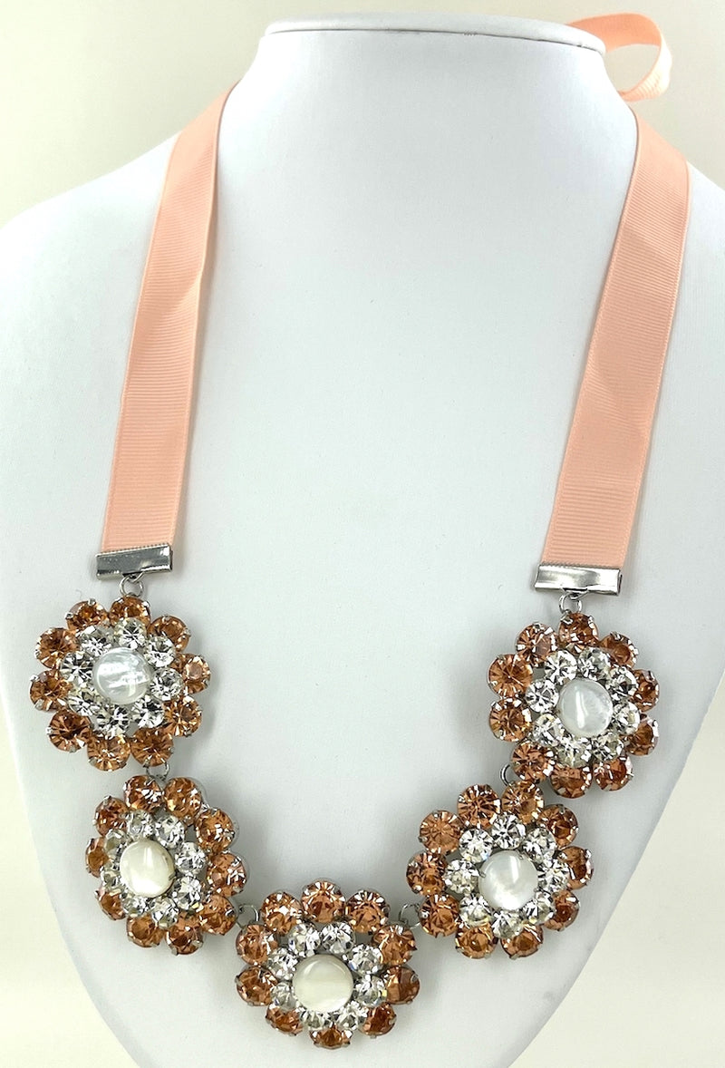 Peaches & Cream Fashion Necklace