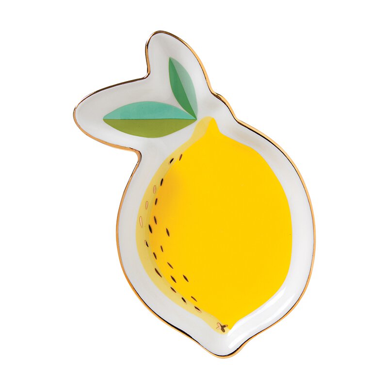 Shaped Trinket Tray - Lemon