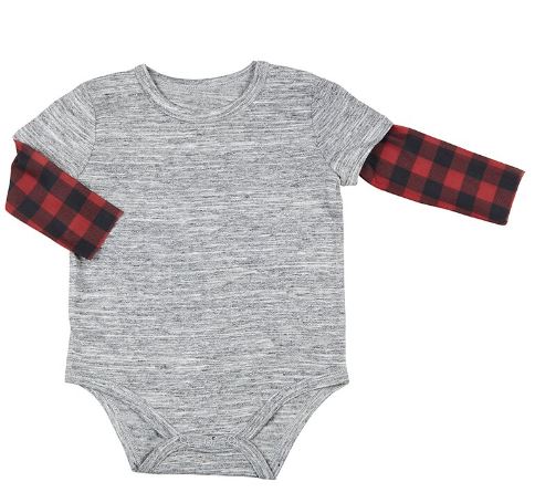 Baby Snapshirt - Buffalo Check