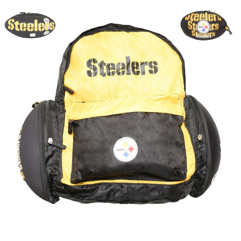 NFL Pittsburgh Steelers 2-in1 Convertible Backpack & Football