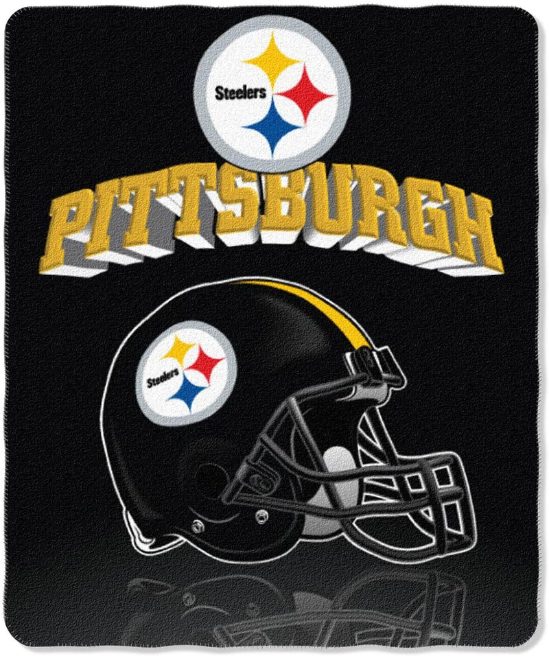 NFL Pittsburgh Steeler Fleece Throw, 50-inches x 60-inches