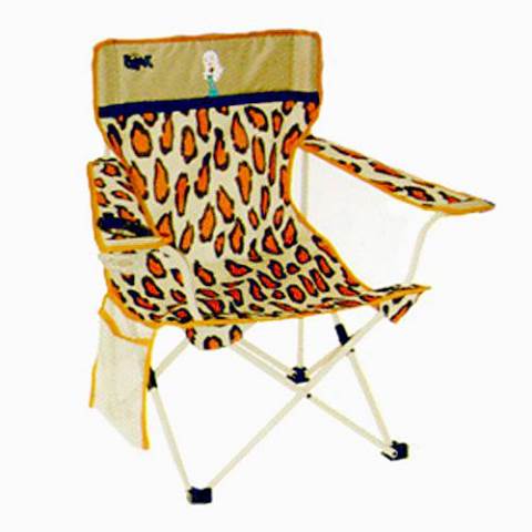 Kids Leopard Print Bratz Folding Chair with Carry Bag