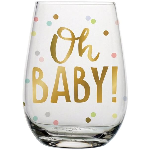 Stemless Wine Glass - Oh Baby!