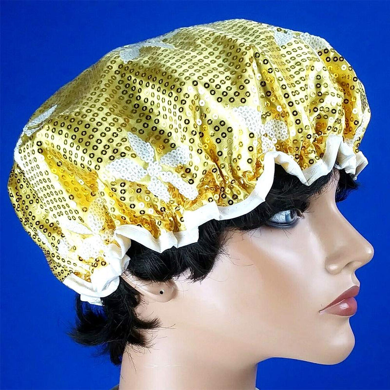 Sequined Shower Cap