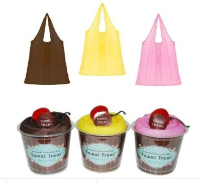 Reusable Shopping Bag in Pudding Cup